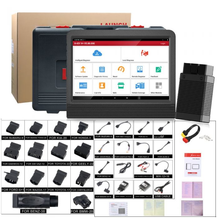 Launch X431 V+10Inch PRO 4 Full System Diagnostic Tool Package List