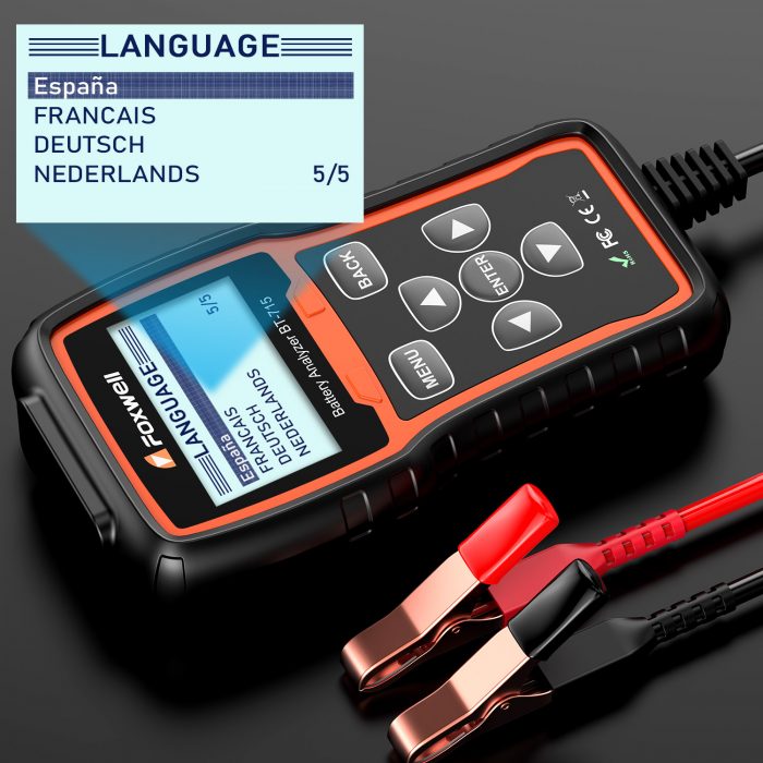 Foxwell BT-715 Battery Analyzer language