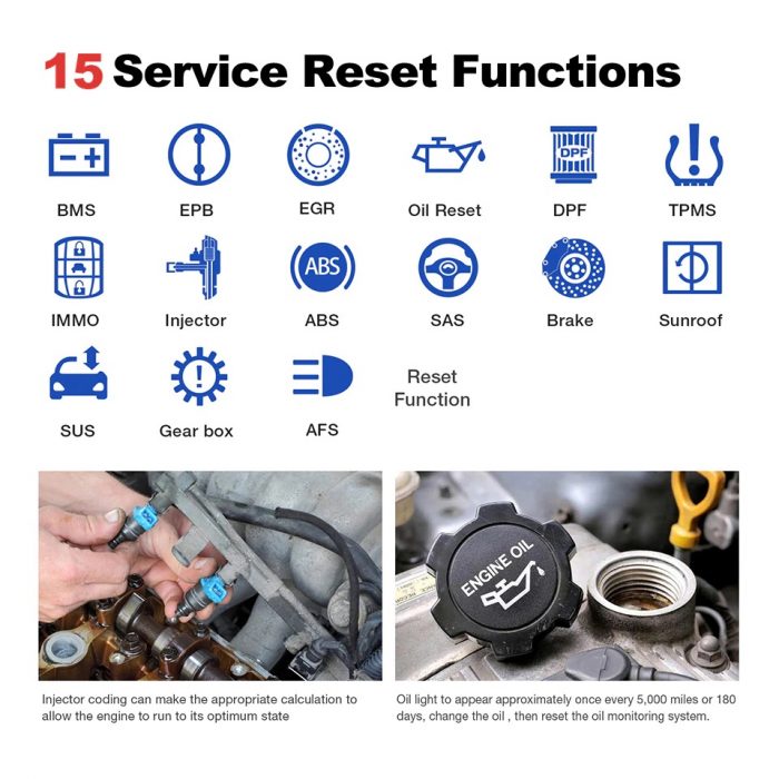 Launch THINKCAR Thinkdiag OBD2 Full System Diagnostic Tool Reset Functions